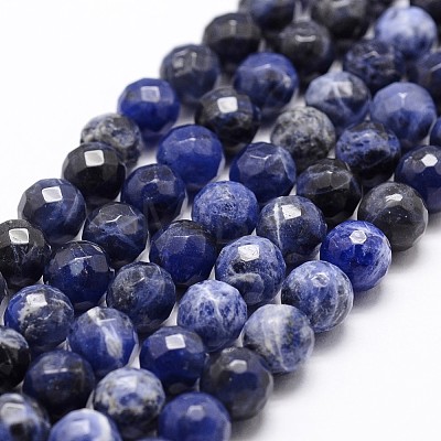 Natural Sodalite Beads Strands X-G-D840-19-6mm-1