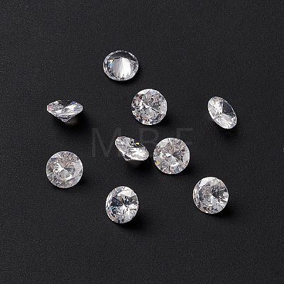 Clear Grade A Diamond Shaped Cubic Zirconia Cabochons X-ZIRC-M002-7mm-007-1