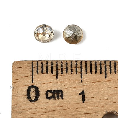 Glass Rhinestone Cabochons GLAA-A018-4mm-001GS-1