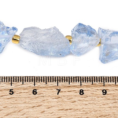 Raw Rough Natural Quartz Crystal Beads Strands G-Z131-J01-03-1