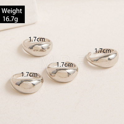 4Pcs Alloy Finger Rings Sets WG7802C-15-1