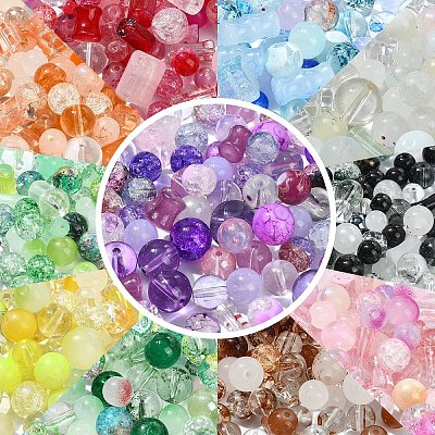 205G Transparent Glass Beads DGLA-YW0001-57A-1