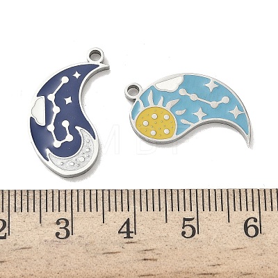 304 Stainless Steel Pendants STAS-C155-10P-1