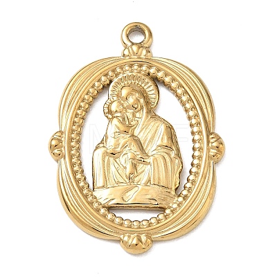 Religion 304 Stainless Steel Pendants SA-CBA4CA5-01G-1