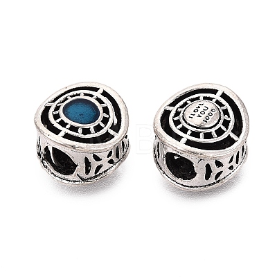 Tibetan Style Alloy Enamel European Beads FIND-Q121-07P-1