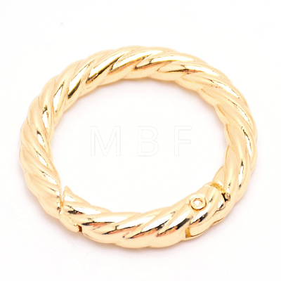 Zinc Alloy Spring Gate Rings PALLOY-WH0081-51B-03-1