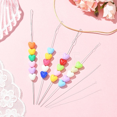 7pcs 7 Styles Stainless Steel Straight Sewing Embroidery Threads FIND-YWC0014-004-1
