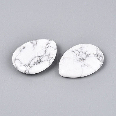 Natural Howlite Worry Stones for Anxiety G-T144-13A-1