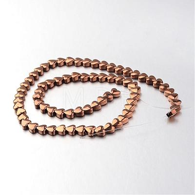 Electroplate Non-magnetic Synthetic Hematite Bead Strands G-F300-22A-08-1