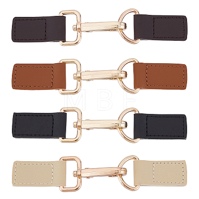 WADORN 4Sets 4 Colors Imitation Leather Toggle Buckle FIND-WR0004-88-1
