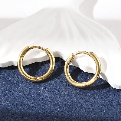 Ion Plating(IP) 304 Stainless Steel Hoop Earrings EJEW-P177-G-07-1
