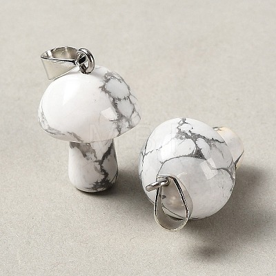 Natural Howlite Pendants GG-CBAA0EE-05P-24-1