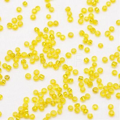 8/0 Transparent Glass Round Seed Beads SEED-J010-F8-30-1