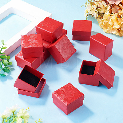 Shell Textured Paper Jewelry Ring Storage Gift Boxes CON-TAC0014-15C-1