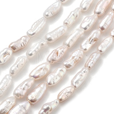 Natural Baroque Keshi Pearl Beads Strands PEAR-P064-06B-02A-1