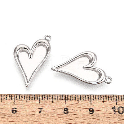 304 Stainless Steel Pendant Cabochon Settings STAS-T067-65P-1