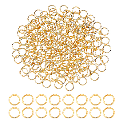 200Pcs 304 Stainless Steel Open Jump Rings STAS-ME0003-46-1