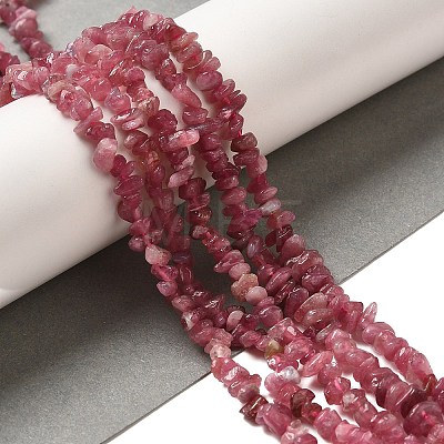 Natural Red Tourmaline Beads Strands G-L608-B07-01-1