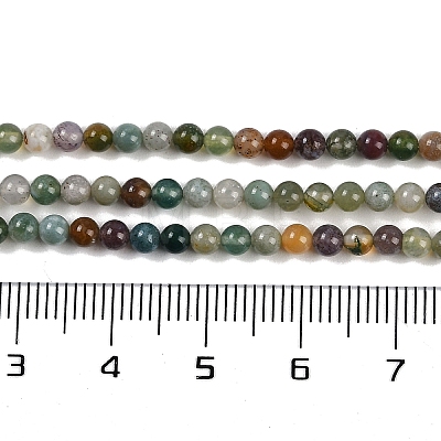 Natural Indian Agate Bead Strands G-A130-3mm-K12-1