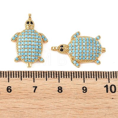 SHEGRACE Brass Synthetic Turquoise Pendants XGRQ5K843-840G-1