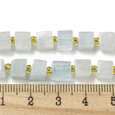 Natural Aquamarine Beads Strands G-G053-B10-01B-1