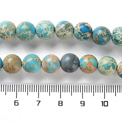 Dyed Natural Regalite/Imperial Jasper/Sea Sediment Jasper Beads Strands G-B124-C01-04-1