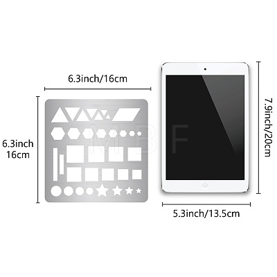 Stainless Steel Cutting Dies Stencils DIY-WH0238-099-1
