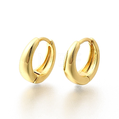 Brass Chunky Hoop Earrings for Women X-EJEW-G297-20G-1