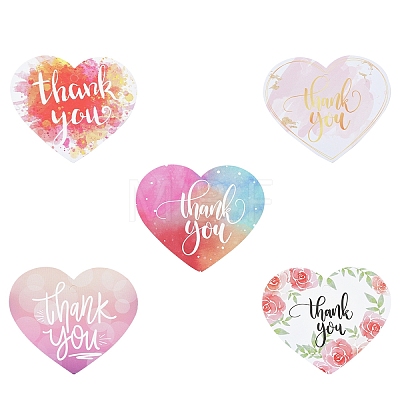 Coated Paper Thank You Greeting Card DIY-FS0007-76D-1