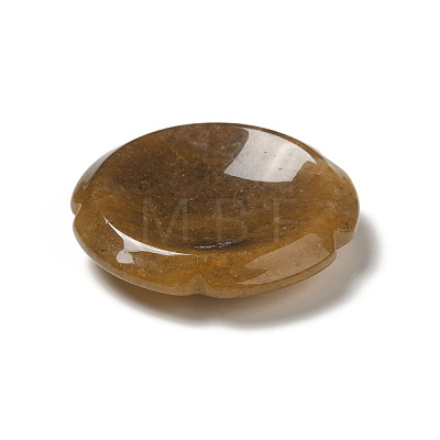 Natural Yellow Aventurine Worry Stones G-E586-01G-1