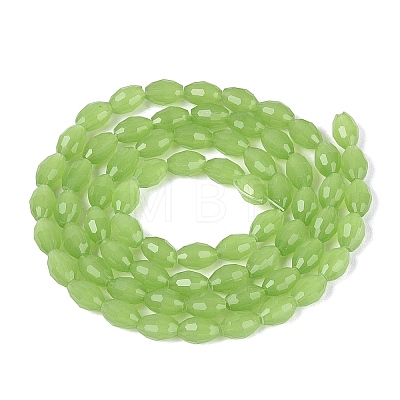 Imitation Jade Glass Beads Strands GLAA-N071-01A-B03-1