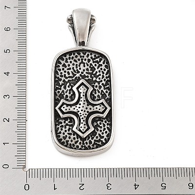 Retro 304 Stainless Steel Big Pendants STAS-I205-16AS-1