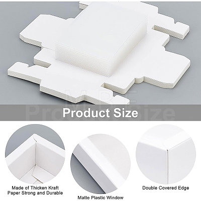 Square Kraft Paper Box CON-WH0085-27-1
