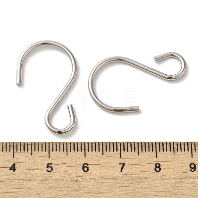 Non-Tarnish 304 Stainless Steel S-Hook Clasp STAS-C085-03D-P-1