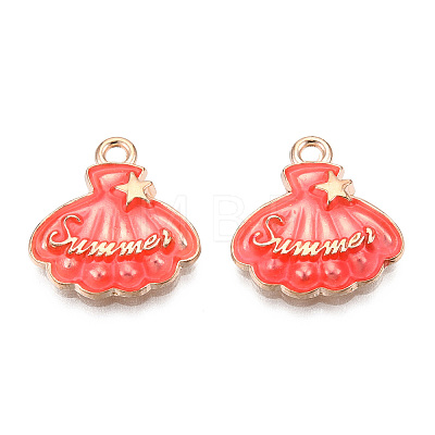 Alloy Enamel Pendants ENAM-CJC0014-03F-1