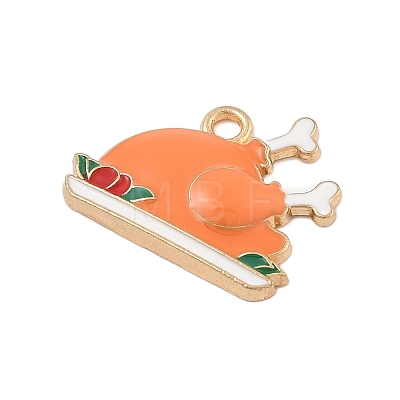 Thanksgiving Day Alloy Enamel Pendants FIND-Z064-03G-1