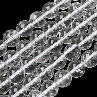 Natural Quartz Crystal Beads Strands G-C265-A02-10mm-1