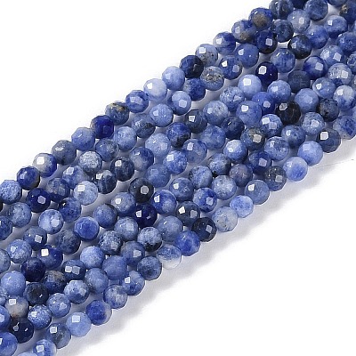 Natural Sodalite Beads Strands G-G139-A07-02-1