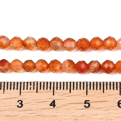 Natural Flower Agate Beads Strands G-B175-D23-4mm-1
