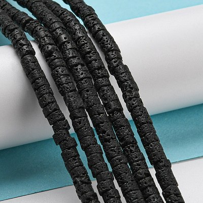 Natural Lava Rock Beads Strands G-C084-D08-01-1