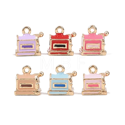 Alloy Enamel Pendants ENAM-A012-18G-1