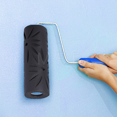 Synthetic Rubber Texture Paint Roller DIY-WH0591-632B-1