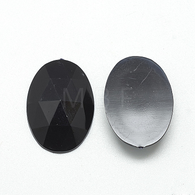 Acrylic Rhinestone Flat Back Cabochons LS-GACR-Q011-30x40-01-1