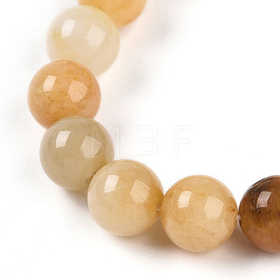 Natural Topaz Jade Beads Stretch Bracelets BJEW-T022-04M-1