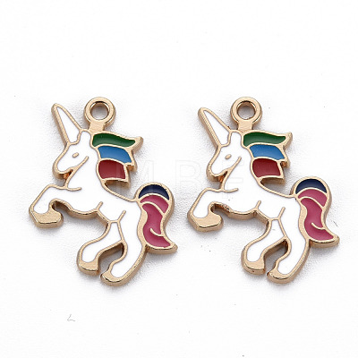 Alloy Enamel Pendants ENAM-N055-024C-NR-1