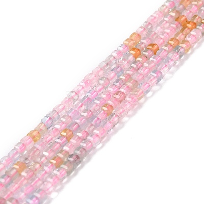 Natural Morganite Beads Strands G-K315-A07-1