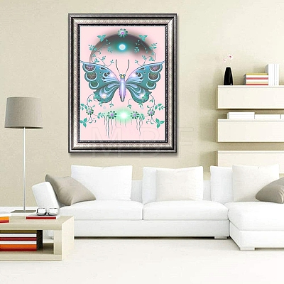 Butterfly with Moon DIY Diamond Painting Kits PW-WG12145-01-1