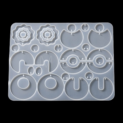 DIY Silicone Irregular Shape Pendant Molds DIY-M047-01D-1