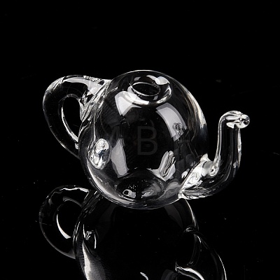 Round Mechanized Blown Glass Teapot GLAA-P052-01-1