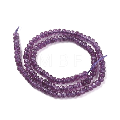 Dyed Natural Malaysia Jade Rondelle Beads Strands G-E316-2x4mm-50-1